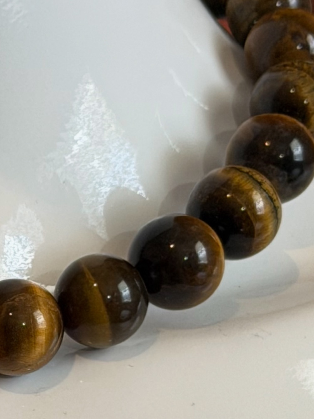 Anthropologie Mod Tiger Eye Beaded Heart Pendant Choker NWT - Picture 5 of 7
